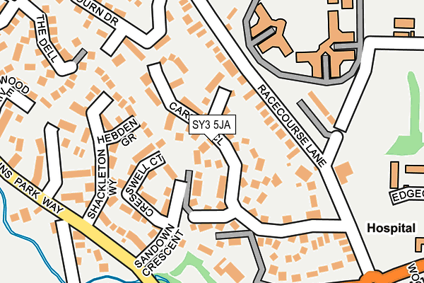 SY3 5JA map - OS OpenMap – Local (Ordnance Survey)