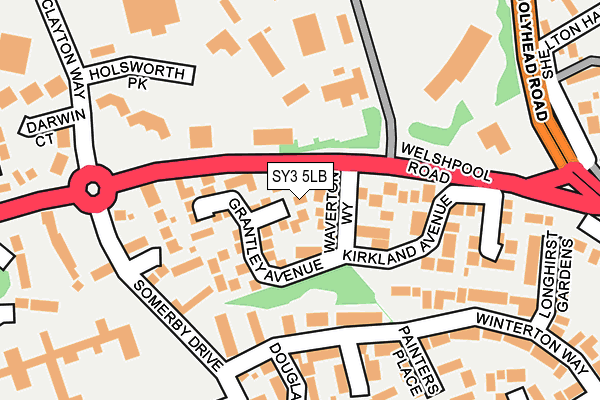 SY3 5LB map - OS OpenMap – Local (Ordnance Survey)