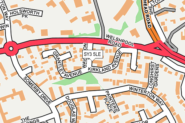 SY3 5LE map - OS OpenMap – Local (Ordnance Survey)