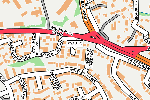 SY3 5LG map - OS OpenMap – Local (Ordnance Survey)