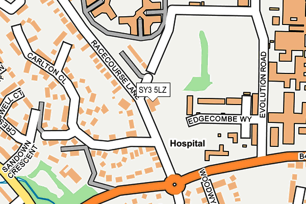 SY3 5LZ map - OS OpenMap – Local (Ordnance Survey)