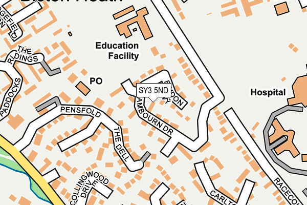 SY3 5ND map - OS OpenMap – Local (Ordnance Survey)