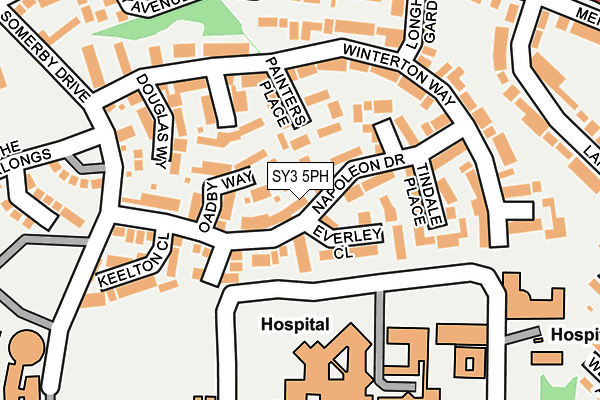 SY3 5PH map - OS OpenMap – Local (Ordnance Survey)