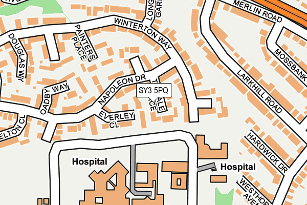 SY3 5PQ map - OS OpenMap – Local (Ordnance Survey)
