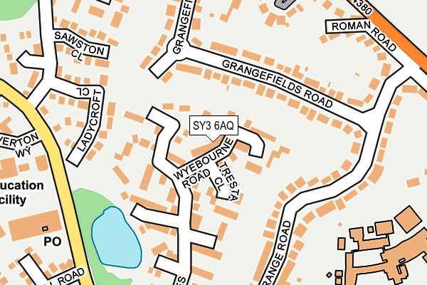 SY3 6AQ map - OS OpenMap – Local (Ordnance Survey)