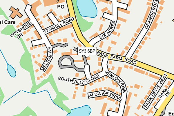 SY3 6BP map - OS OpenMap – Local (Ordnance Survey)