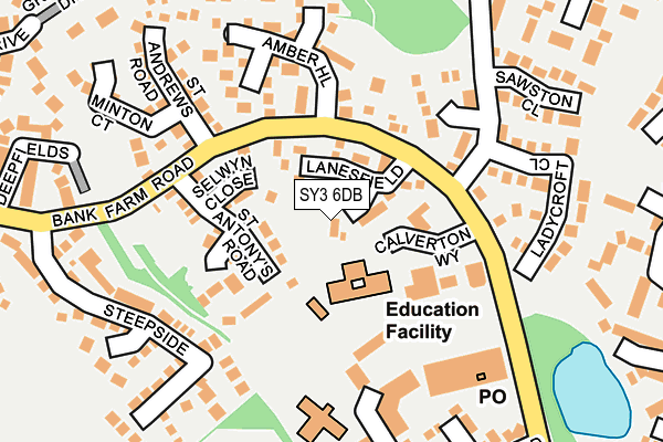 SY3 6DB map - OS OpenMap – Local (Ordnance Survey)