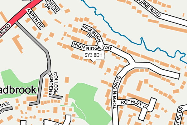 SY3 6DH map - OS OpenMap – Local (Ordnance Survey)