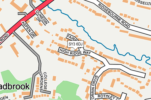 SY3 6DJ map - OS OpenMap – Local (Ordnance Survey)
