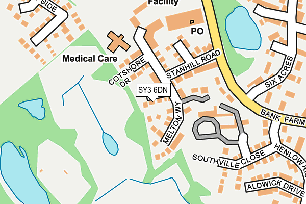 SY3 6DN map - OS OpenMap – Local (Ordnance Survey)