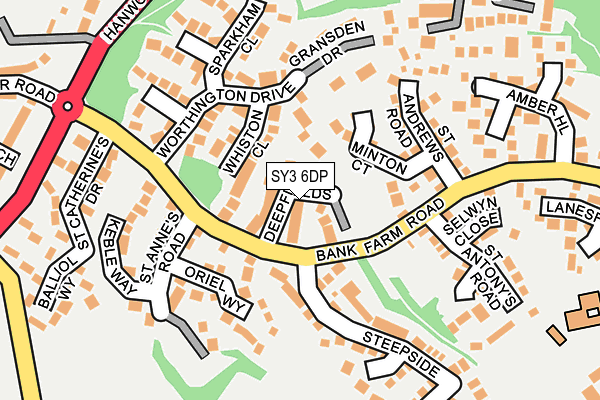 SY3 6DP map - OS OpenMap – Local (Ordnance Survey)