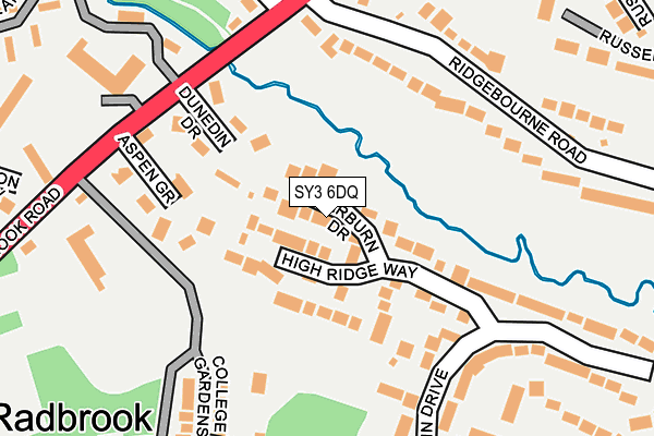 SY3 6DQ map - OS OpenMap – Local (Ordnance Survey)