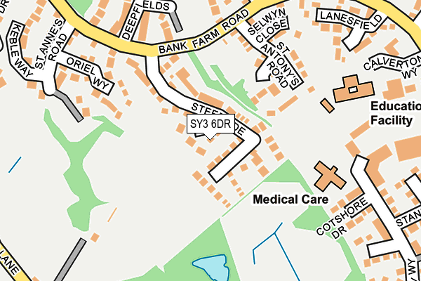 SY3 6DR map - OS OpenMap – Local (Ordnance Survey)