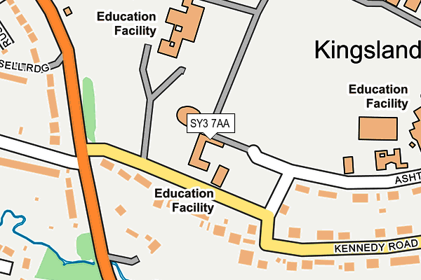 SY3 7AA map - OS OpenMap – Local (Ordnance Survey)