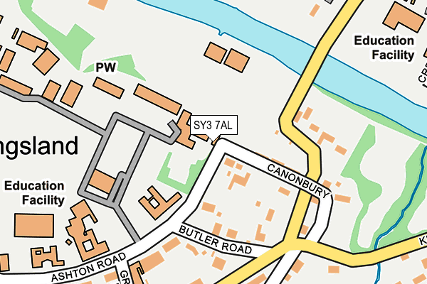 SY3 7AL map - OS OpenMap – Local (Ordnance Survey)