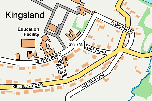 SY3 7AN map - OS OpenMap – Local (Ordnance Survey)