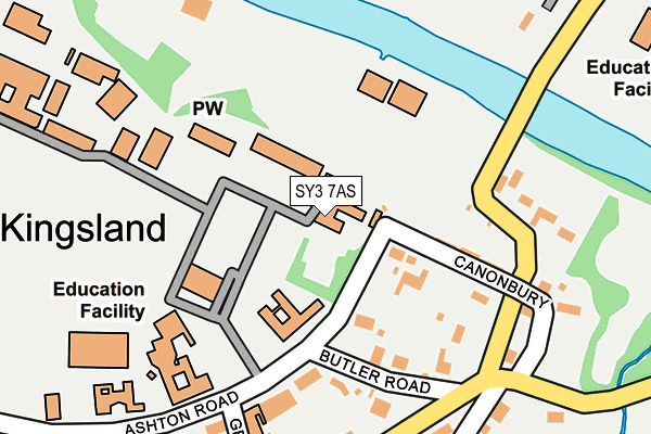 SY3 7AS map - OS OpenMap – Local (Ordnance Survey)