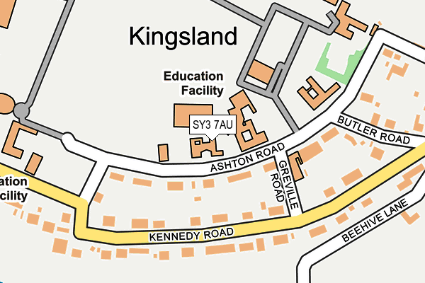 SY3 7AU map - OS OpenMap – Local (Ordnance Survey)