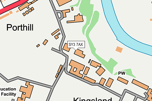 SY3 7AX map - OS OpenMap – Local (Ordnance Survey)