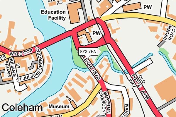 SY3 7BN map - OS OpenMap – Local (Ordnance Survey)