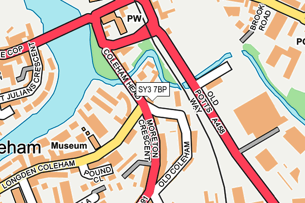 SY3 7BP map - OS OpenMap – Local (Ordnance Survey)