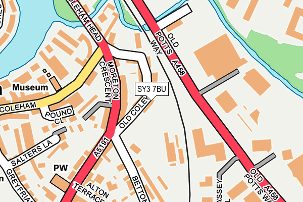 SY3 7BU map - OS OpenMap – Local (Ordnance Survey)