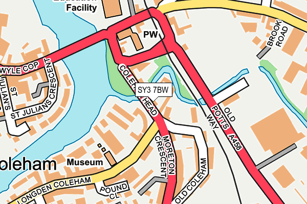 SY3 7BW map - OS OpenMap – Local (Ordnance Survey)