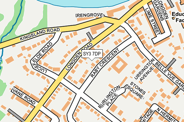 SY3 7DP map - OS OpenMap – Local (Ordnance Survey)