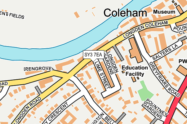 SY3 7EA map - OS OpenMap – Local (Ordnance Survey)