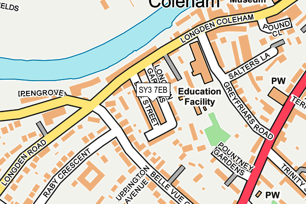 SY3 7EB map - OS OpenMap – Local (Ordnance Survey)