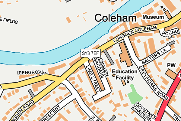 SY3 7EF map - OS OpenMap – Local (Ordnance Survey)