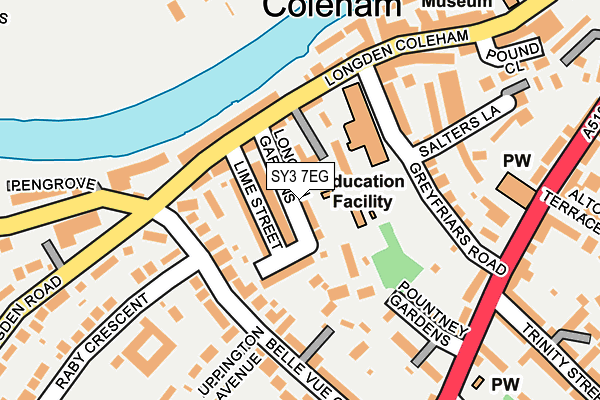 SY3 7EG map - OS OpenMap – Local (Ordnance Survey)