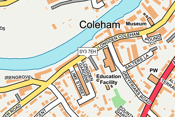 SY3 7EH map - OS OpenMap – Local (Ordnance Survey)