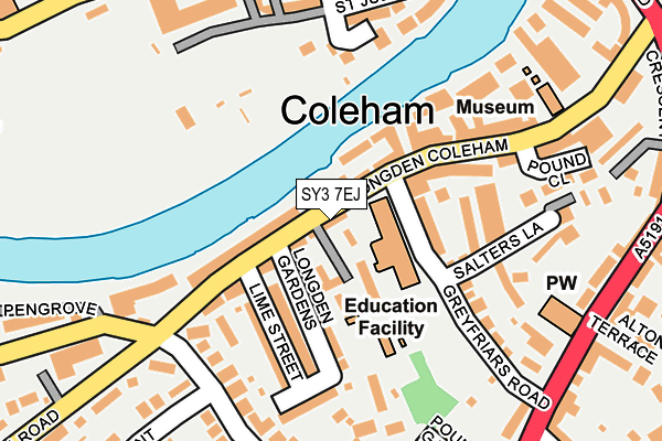 SY3 7EJ map - OS OpenMap – Local (Ordnance Survey)