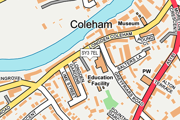 SY3 7EL map - OS OpenMap – Local (Ordnance Survey)