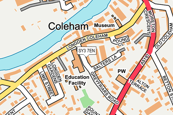 SY3 7EN map - OS OpenMap – Local (Ordnance Survey)