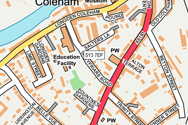 SY3 7EP map - OS OpenMap – Local (Ordnance Survey)