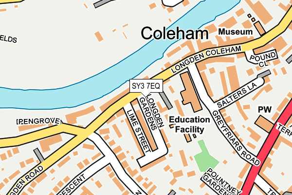 SY3 7EQ map - OS OpenMap – Local (Ordnance Survey)