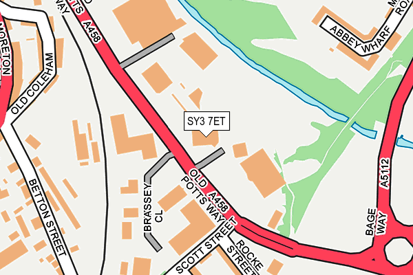 SY3 7ET map - OS OpenMap – Local (Ordnance Survey)