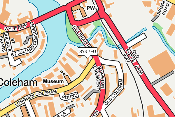 SY3 7EU map - OS OpenMap – Local (Ordnance Survey)