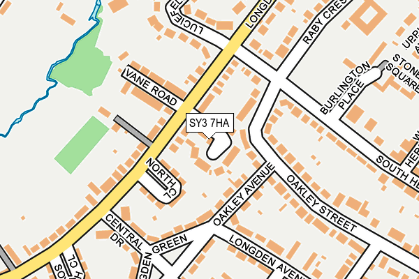 SY3 7HA map - OS OpenMap – Local (Ordnance Survey)