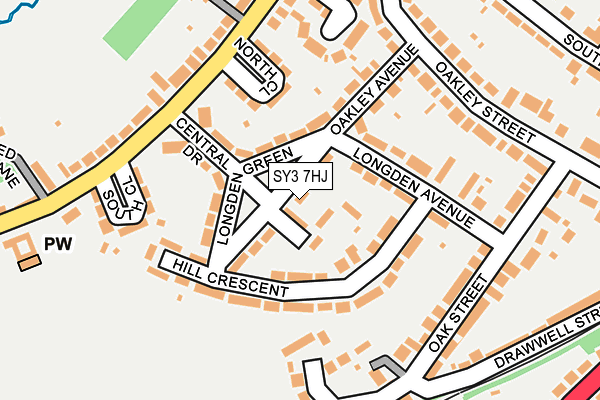 SY3 7HJ map - OS OpenMap – Local (Ordnance Survey)