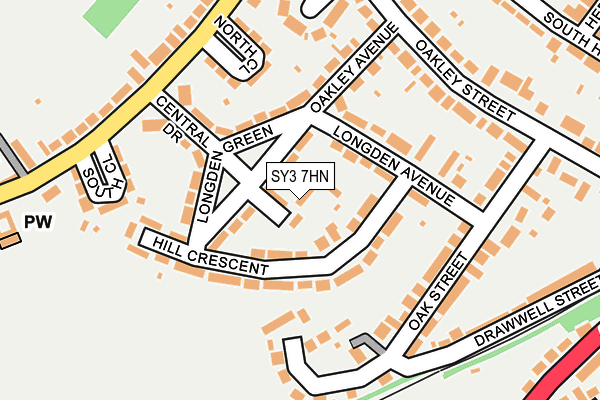 SY3 7HN map - OS OpenMap – Local (Ordnance Survey)