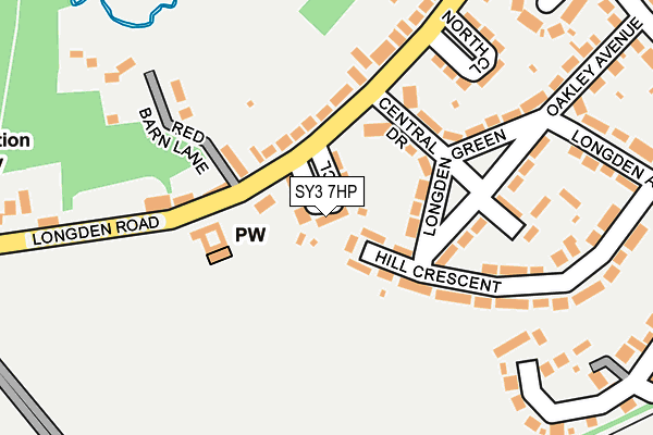 SY3 7HP map - OS OpenMap – Local (Ordnance Survey)