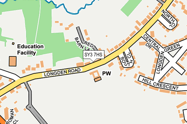 SY3 7HS map - OS OpenMap – Local (Ordnance Survey)