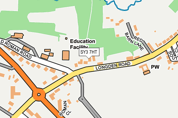 SY3 7HT map - OS OpenMap – Local (Ordnance Survey)