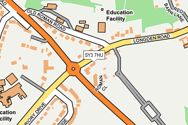 SY3 7HU map - OS OpenMap – Local (Ordnance Survey)