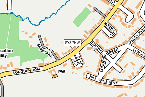 SY3 7HW map - OS OpenMap – Local (Ordnance Survey)