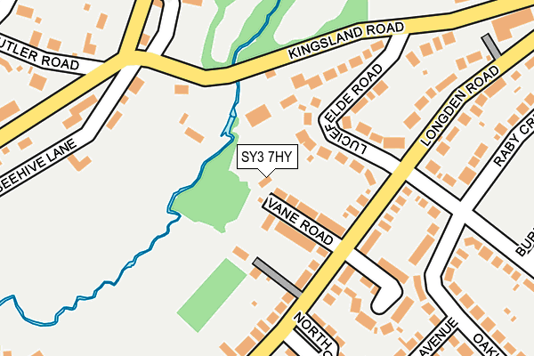 SY3 7HY map - OS OpenMap – Local (Ordnance Survey)