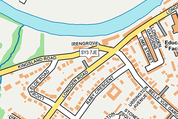 SY3 7JE map - OS OpenMap – Local (Ordnance Survey)